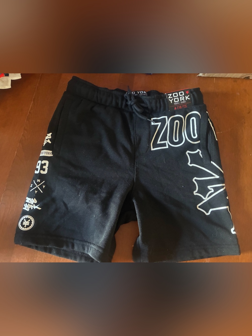 Zoo York Black Boys Graphic Skate Shorts